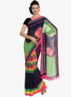 Mrignain Multicoloured Printed Georgette Saree Mrignain Multicoloured Printed Georgette Saree