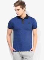 Nike Blue Solid Polo T-Shirts