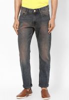 Peter England Light Blue Low Rise Slim Fit Jeans