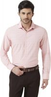 Peter England Men's Printed Formal Pink Shirt