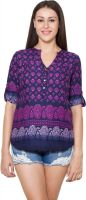 Prakum Casual Printed Women's Kurti(Pink)