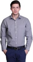 Priknit Men's Checkered Formal Grey Shirt