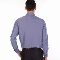 Provogue Men's Striped Casual Blue Shirt