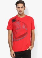 Puma Ferrari Printed Round Neck T Shirt