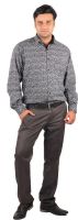 RIPARV Men's Printed Party Black Shirt