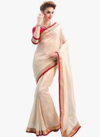 Roop Kashish Beige Embroidered Saree