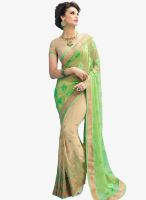 Roop Kashish Beige Embroidered Saree