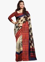 Roop Kashish Beige Printed Saree