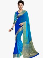 Roop Kashish Blue Embellished Saree