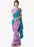 Roop Kashish Blue Printed Saree