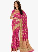 Roop Kashish Pink Embellished Saree