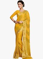 Roop Kashish Yellow Embellished Saree