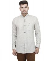 Swiss Culture Men's Solid Casual White Shirt