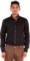 The G Street Men's Printed Casual Black Shirt