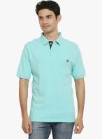 Thisrupt Light Blue Solid Polo T-Shirt
