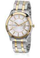 Titan Regalia 1627BM01 Silver/Silver Analog Watch