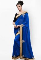 Touch Trends Blue Embellished Saree