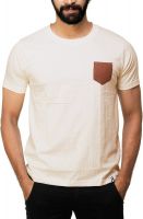 UnKonventional Polka Print Men's Round Neck Beige T-Shirt UnKonventional Polka Print Men's Round Neck Beige T-Shirt