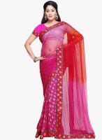 Vishal Pink Embellished Saree