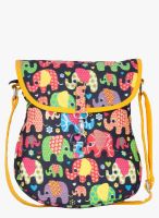 Vogue tree Multicoloured ed Canvas Sling Bag