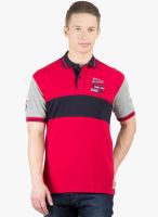 Wilkins & Tuscany Red Solid Polo T-Shirts