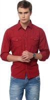 Yepme Men's Solid Casual Red Shirt