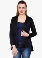 @499 Black Solid Shrug