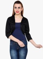 @499 Black Solid Shrug