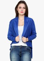 @499 Blue Solid Shrug