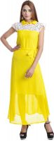 Addyvero Women's Maxi Yellow Dress