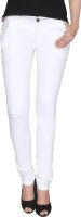Again? Vintage Slim Fit Women's White Jeans