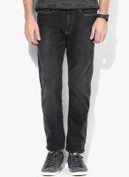 Allen Solly Charcoal Grey Slim Fit Jeans