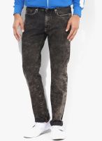 Allen Solly Dark Grey Slim Fit Jeans