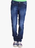 Blacksoul Blue Mid Rise Slim Fit Jeans