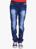 Blacksoul Blue Mid Rise Slim Fit Jeans