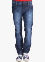 Blacksoul Blue Mid Rise Slim Fit Jeans