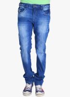 Blacksoul Blue Mid Rise Slim Fit Jeans