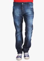 Blacksoul Blue Mid Rise Slim Fit Jeans