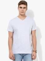 Bossini Grey Melange V Neck T-Shirt