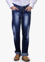Canary London Navy Blue Low Rise Slim Fit Jeans