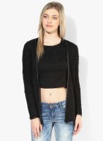 Code by Lifestyle Black Solid Shrug