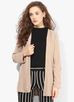 Dorothy Perkins Beige Solid Shrug