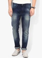Ed Hardy Blue Low Rise Skinny Fit Jeans