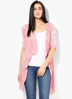 Fame Forever By Lifestyle Red Embroidered Shrug