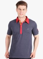 Fitz Blue Solid Polo T-Shirt