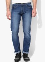 Flying Machine Blue Mid Rise Slim Fit Jeans (Prince)