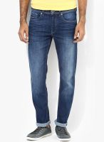 Flying Machine Blue Mid Rise Slim Fit Jeans (Prince)