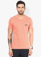 Forca By Lifestyle Pink V Neck T-Shirt