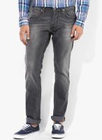 French Connection Grey Mid Rise Skinny Fit Jeans