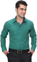 Hancock Men's Checkered Formal Green Shirt